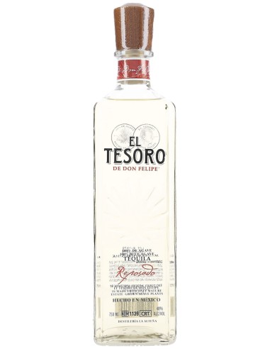 Tequila El Tesoro Reposado de Don Felipe 100% Agave 75 cl.
