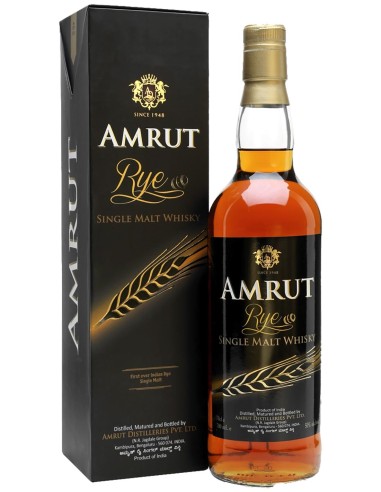 Single Grain Whisky Amrut Single Malt Rye 70 cl.