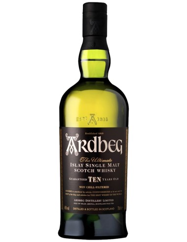 Single Malt Scotch Whisky Ardbeg Non Chill-Filtered 10 ans 70 cl.